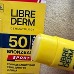 Солнцезащитный стик Librederm Bronzeada Sport для губ и лица фото 2 