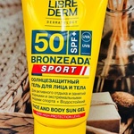 Cолнцезащитный Гель Либридерм Bronzeada Sport для лица и тела SPF 50 фото 2 