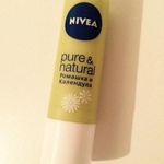 Бальзам для губ Nivea Pure&Natural ромашка и календула фото 1 