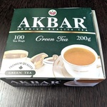 Чай  Akbar зеленый байховый китайский 100 пакетов фото 1 