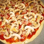 Пицца с курицей и грибами фото 1 