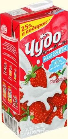 Молочный продукт Чудо клубника