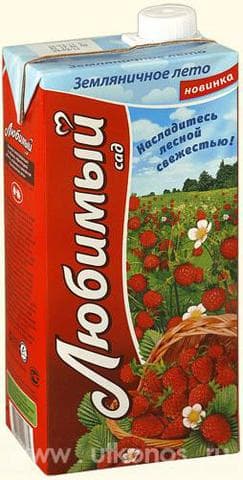 Напиток сокосодержащий Любимый Земляничное лето