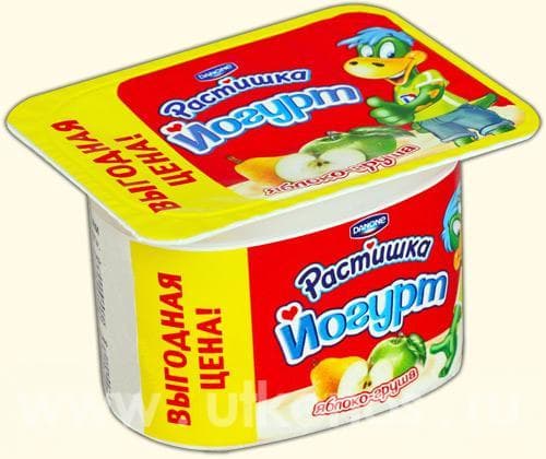 Йогурт Danone Растишка Яблоко+Груша