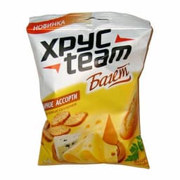 Сухарики ХРУСTEAM Багет сырное ассорти
