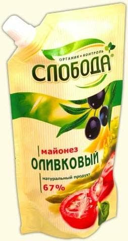 Майонез Слобода Оливковый 67%