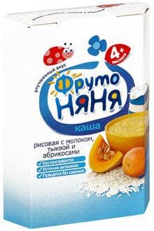 Каша Фрутоняня рисовая с тыквой и абрикосами