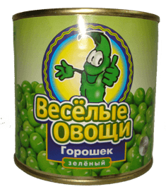Зеленый горошек "Веселые овощи"