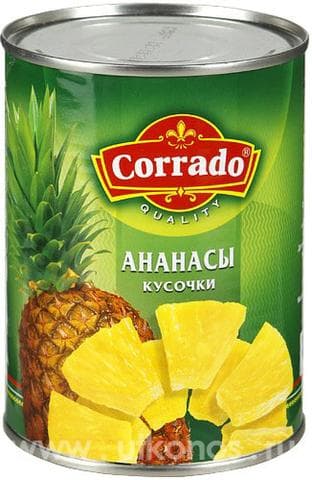 Ананасы Corrado куски 580мл ж/б