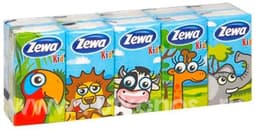 Носовые платки Zewa Kids 3-х слойные, 10*10 шт