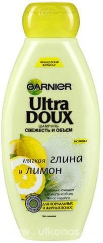 Шампунь Garnier Ultra doux Шампунь свежесть и объем