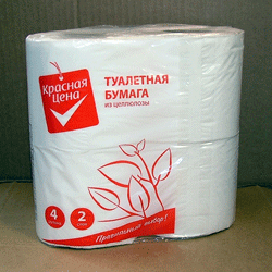 Туалетная бумага Красная цена