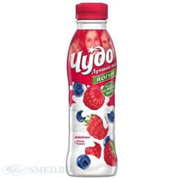 Йогурт Чудо вкус Черника - Малина 2,4% 290 г