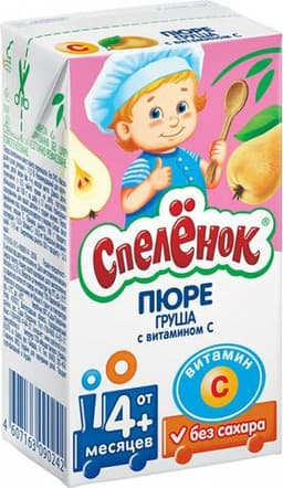 Пюре "Спеленок" груша с витамином С