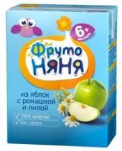 Сок "Фрутоняня" из яблок с ромашкой и липой