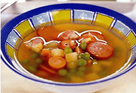 Гороховый суп с сосисками