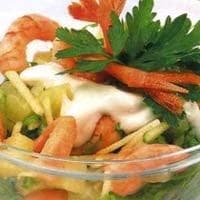 Салат с креветками