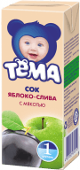 Сок "Тёма" яблоко-слива