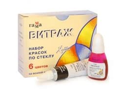 ВИТРАЖ набор красок по стеклу Гамма