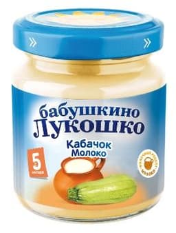 Пюре "Бабушкино лукошко" кабачок-молоко