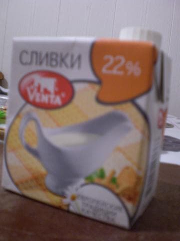 Сливки Venta 22% Польша
