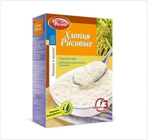 Хлопья рисовые Увелка
