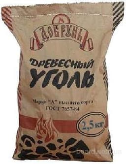 Уголь древесный "Добрунь"