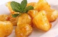 Фрукты в карамели