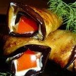 Трубочки из баклажанов