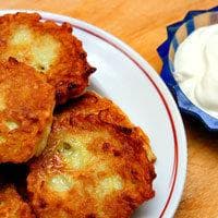 Оладьи из цукини с чесноком