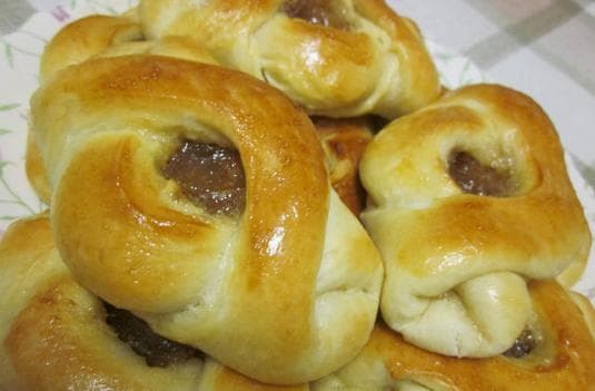 Булочки с яблочным джемом