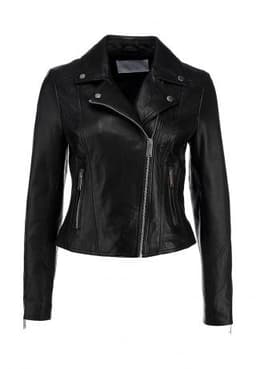 Куртка кожаная LOST INK LEATHER BIKER JACKET BLACK