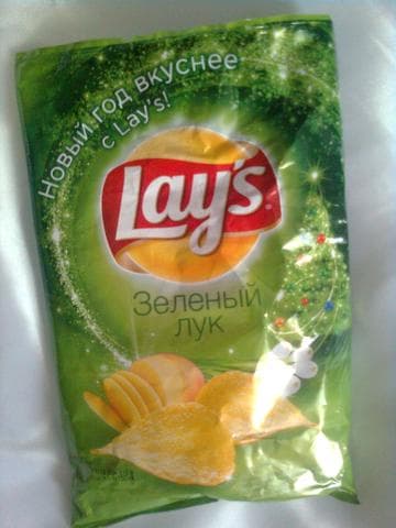 Чипсы "Lays" зелёный лук