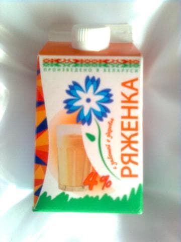 Ряженка 4% Беларусь