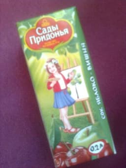 Сок яблочно-вишнёвый "Сады Придонья"