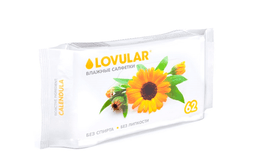 Влажные салфетки lovular с календулой