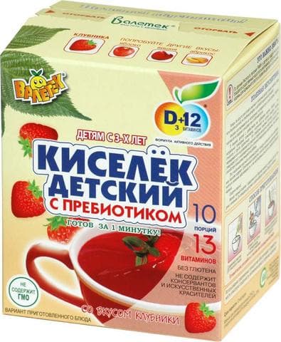 Киселек детский с пребиотиком Валетек