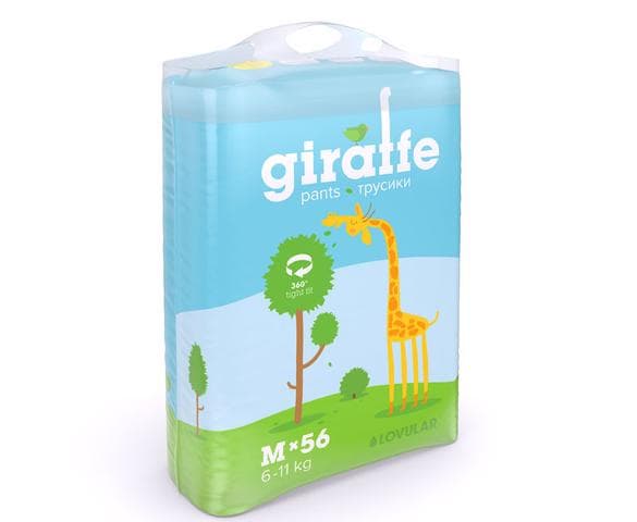 Трусики-подгузники Lovular Giraffe.