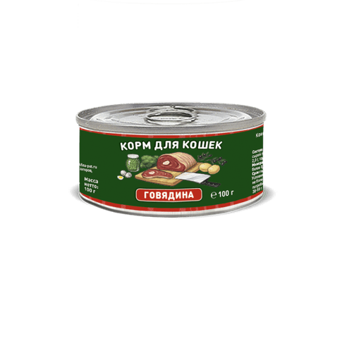 Solid Natura для кошек говядина 100г