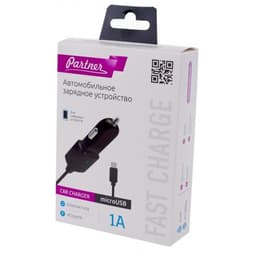 Автомобильное зарядное устройство Partner microUSB