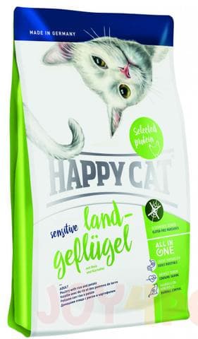 Корм для кошек Happy Cat Sensitive домашняя птица