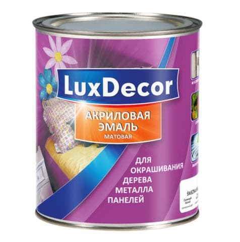 Акриловая эмаль LuxDecor