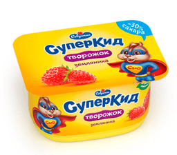Творожная паста "СуперКид" со вкусом земляники
