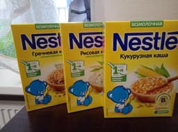 Сухие безмолочные каши Nestle первый прикорм