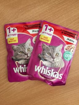 Whiskas желе с говядиной и ягненком