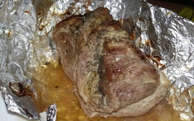 Запечёное мясо в фольге