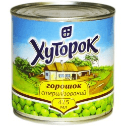 Горошек консервированный Хуторок