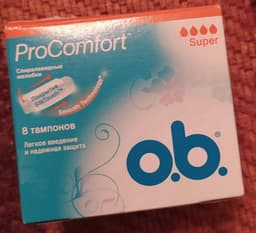 Тампоны Ob ProComfort Super Silk Touch покрытие