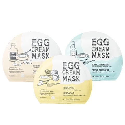 Тканевая маска Egg Cream Mask, Too Cool For School