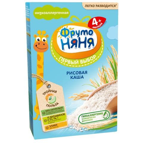 Детская рисовая  каша ФрутоНяня